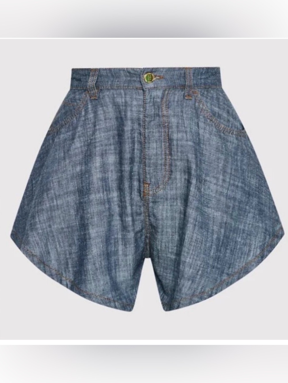 🦋 Pinko Betulla Cotton-Linen Butterfly Shorts